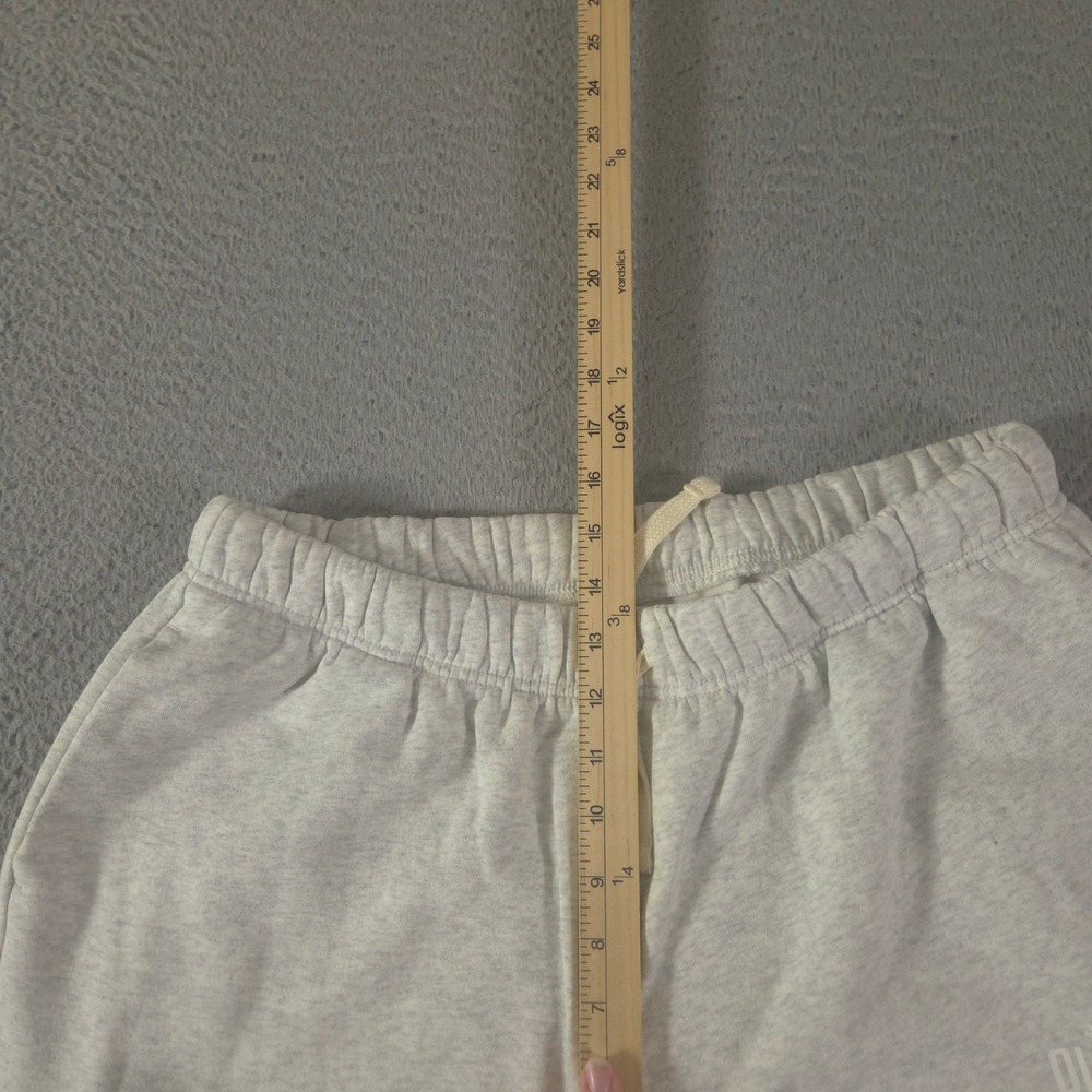 Old Navy Sweatpants Womens L Gray Extra High-Waisted Vintage Logo Straight Leg - Picture 4 of 11